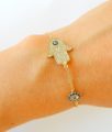 Armkette Fatimas Hand mit Nazar Boncuk
